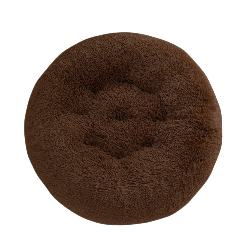 Pet Round Plush Warm Sleep Bed Mat House