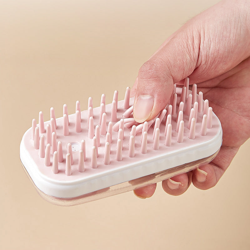 Pet Silicone Bath Massage Foam Cleaning Brush Tool