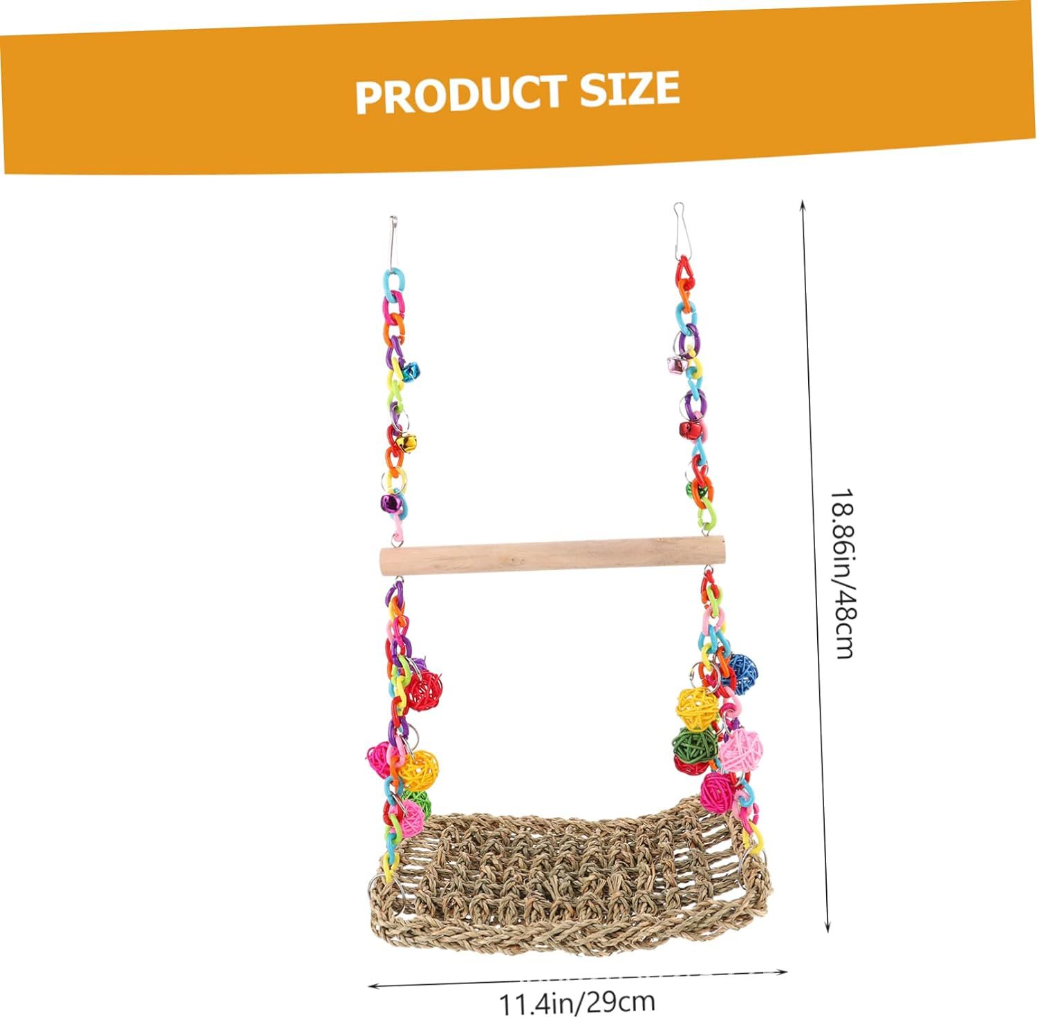 Parrot Climbing Net Hammock Bird Cage Toy