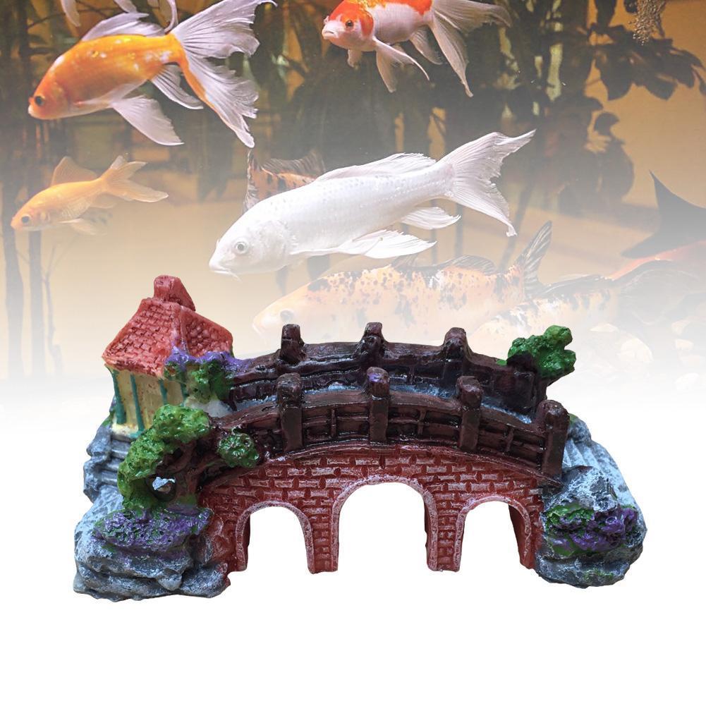 Aquarium Rockery Bridge Landscape Decoration Set
