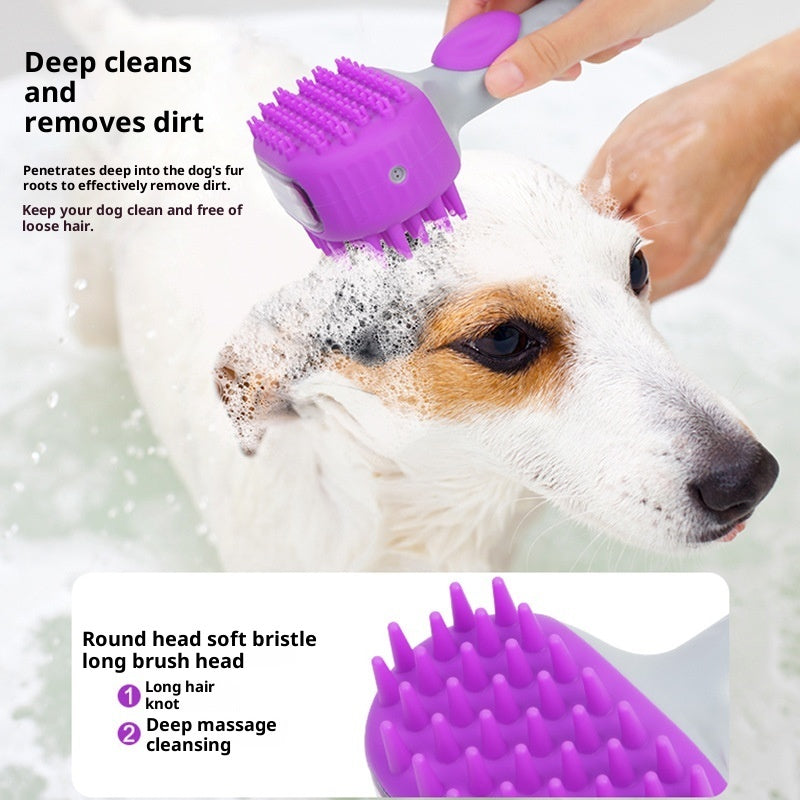 Pet Bath Shower Floating Hair Cleaning Brush