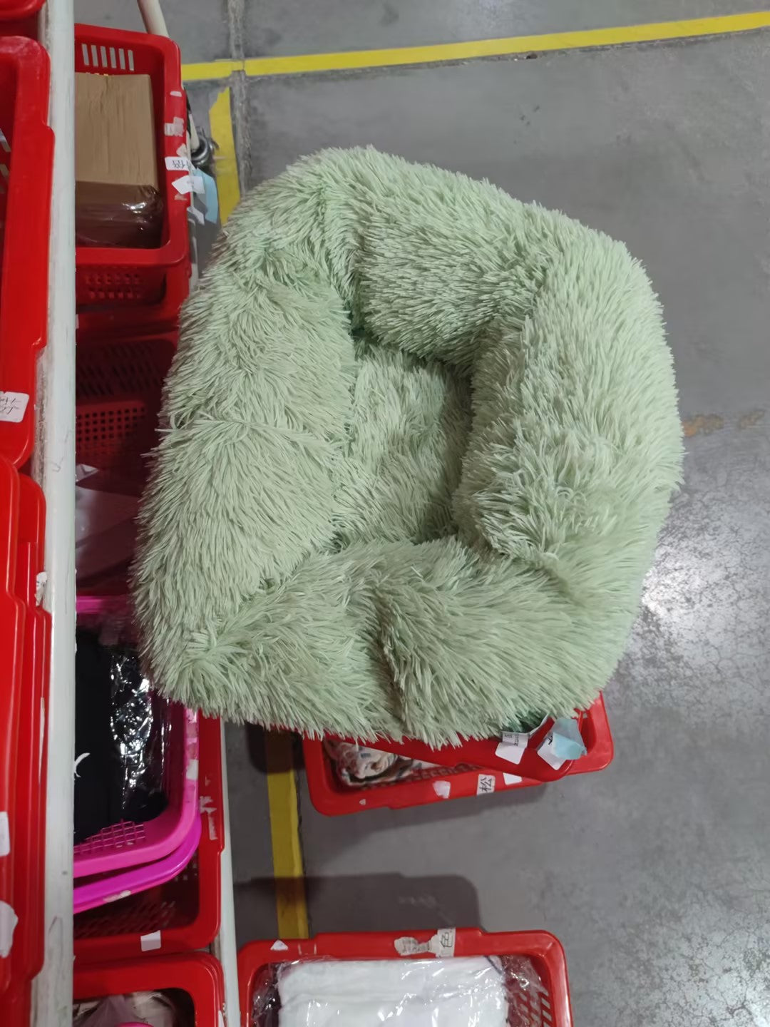 Pet Soft Thick Cotton Plush Round Bed