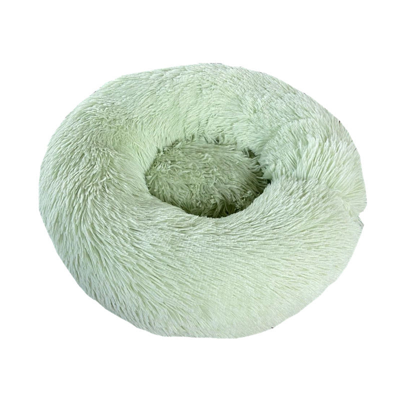 Pet Soft Thick Cotton Plush Round Bed