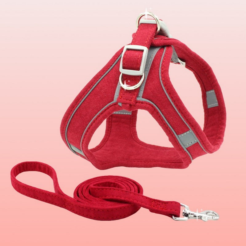Pet Vest Chest Harness Adjustable Walking Leash