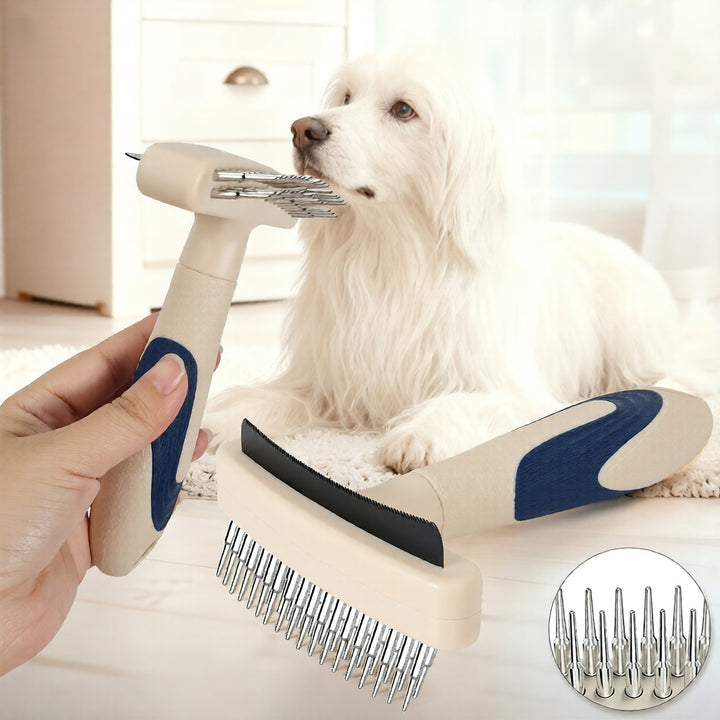 Pet Grooming Brush Hair Removal Detangling Fur Tool