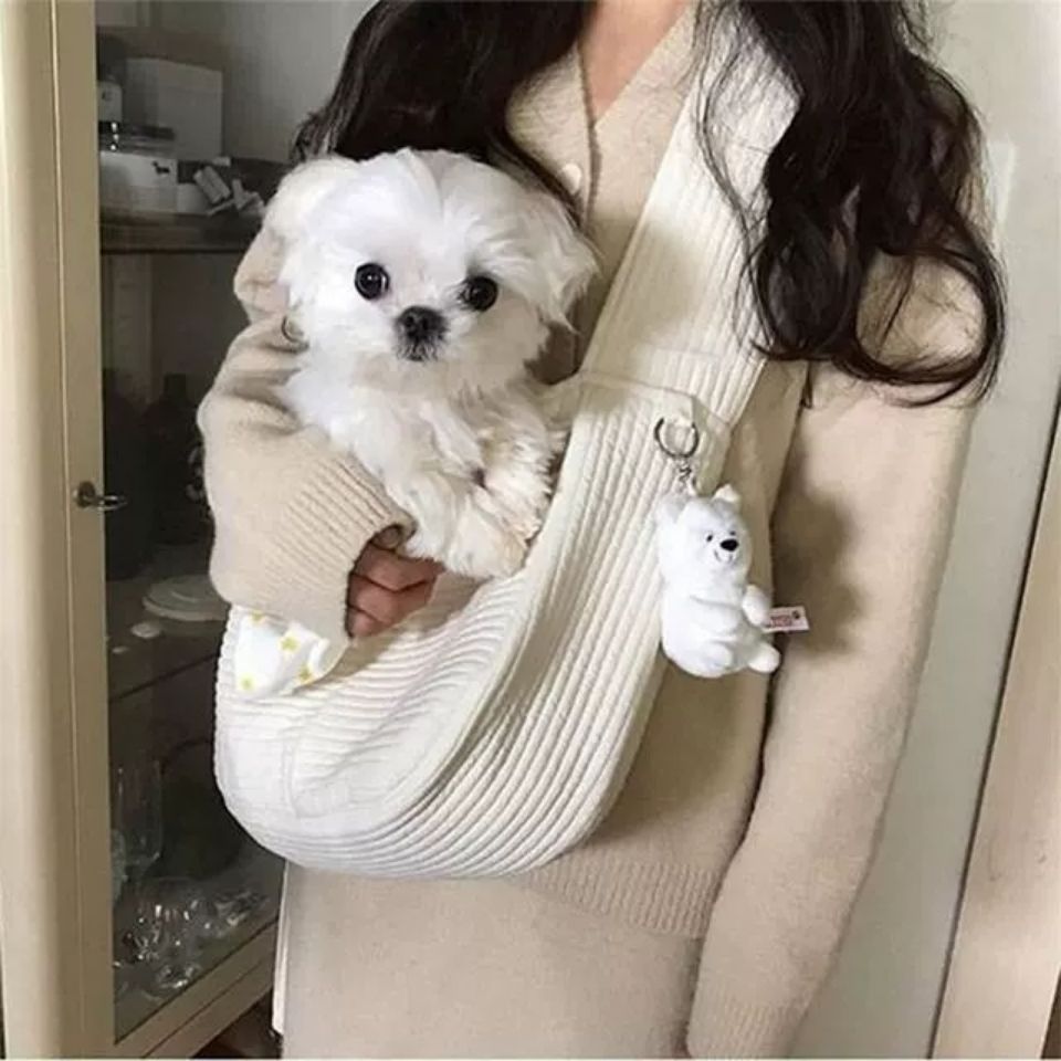 Pet Carrier Bag Handmade Outdoor Canvas Travel Shoulder Tote Breathable