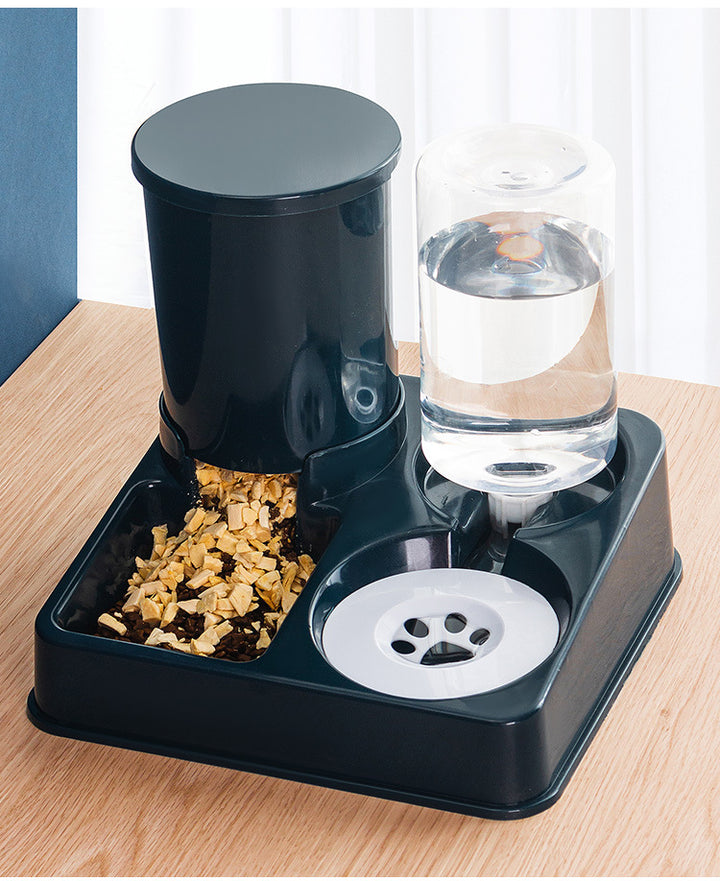 Pet Automatic Food And Water Combined Feeding Bowl Device