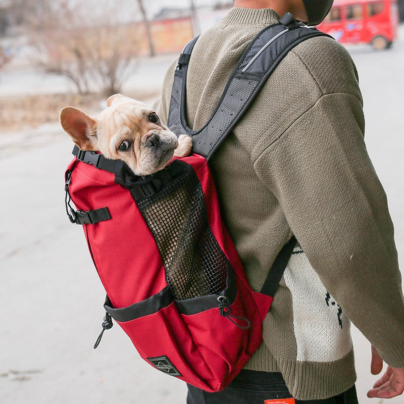 Pet Carrier Backpack Double Shoulder Outdoor Travel Bag