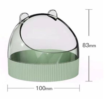 Acrylic Hamster Food Basin Colorful Wire Feeder