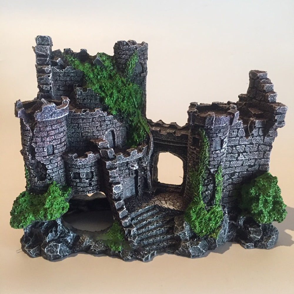 Aquarium Resin Castle Fish Tank Decoration