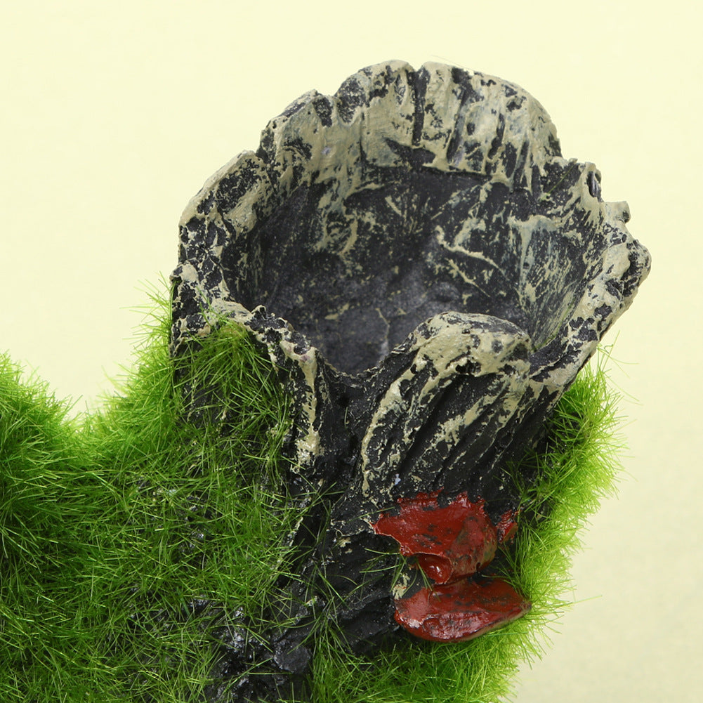 Aquarium Moss Tree Root Shrimp Pot Decoration