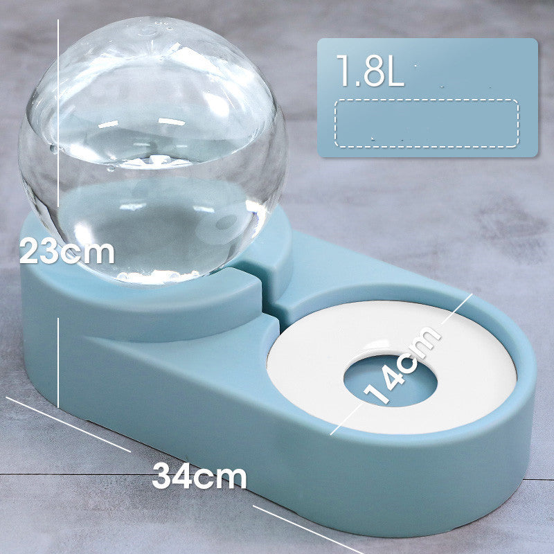 Pet Bubble Ball Automatic Fountain Feeder Drinking Bowl