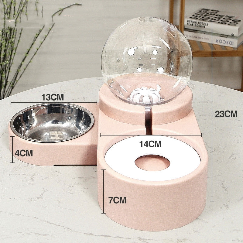 Pet Bubble Ball Automatic Fountain Feeder Drinking Bowl