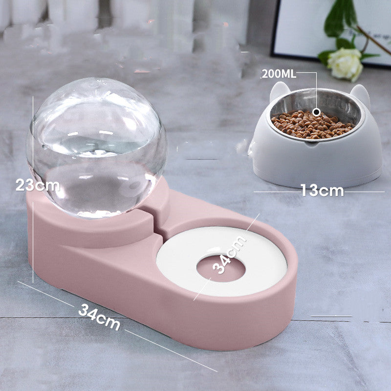Pet Bubble Ball Automatic Fountain Feeder Drinking Bowl