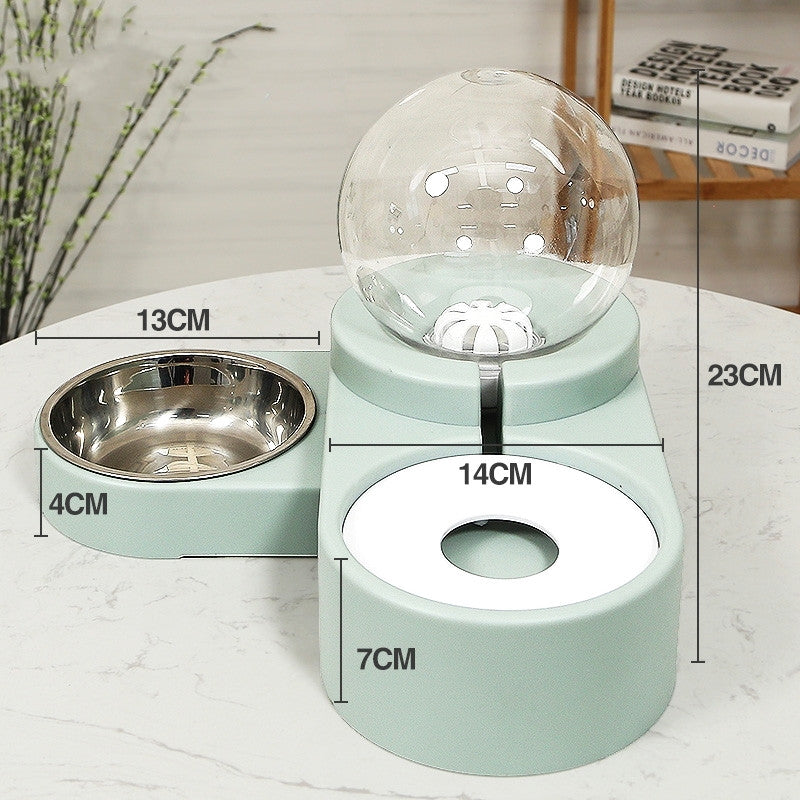 Pet Bubble Ball Automatic Fountain Feeder Drinking Bowl