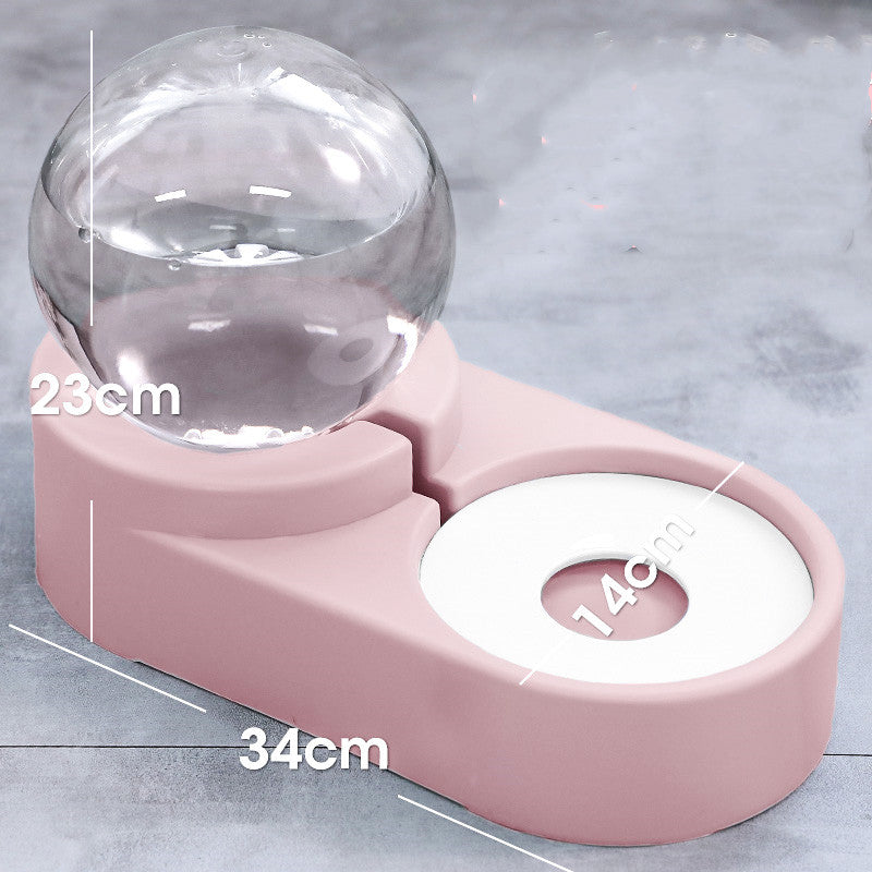 Pet Bubble Ball Automatic Fountain Feeder Drinking Bowl