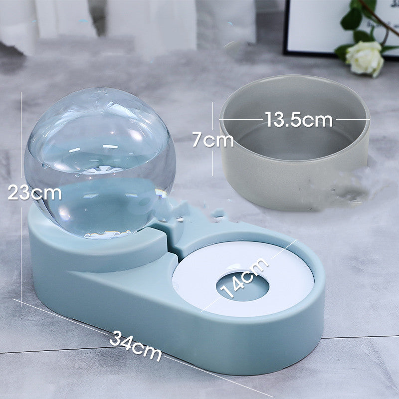 Pet Bubble Ball Automatic Fountain Feeder Drinking Bowl