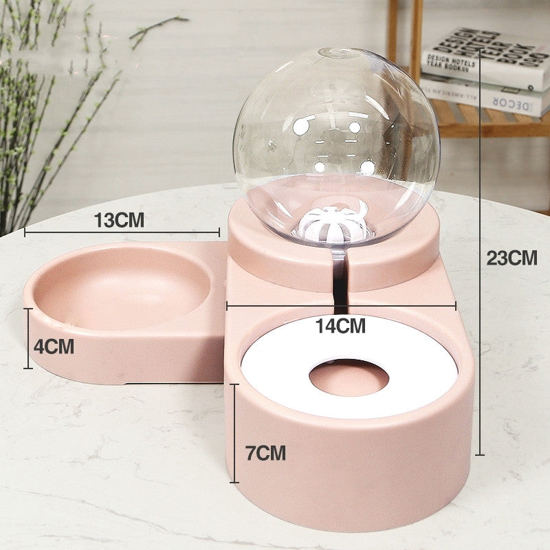 Pet Bubble Ball Automatic Fountain Feeder Drinking Bowl