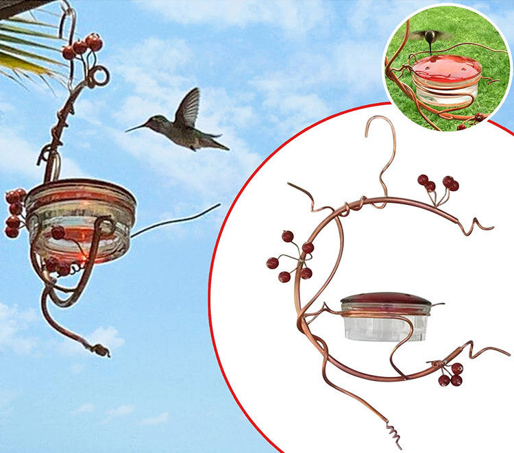 Outdoor Hanging Garden Self Service Window Hummingbird Feeder