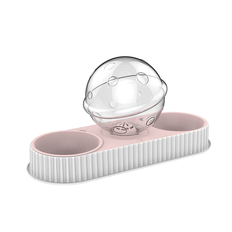 Pet Plastic Automatic Feeding Drinking Water Bowl