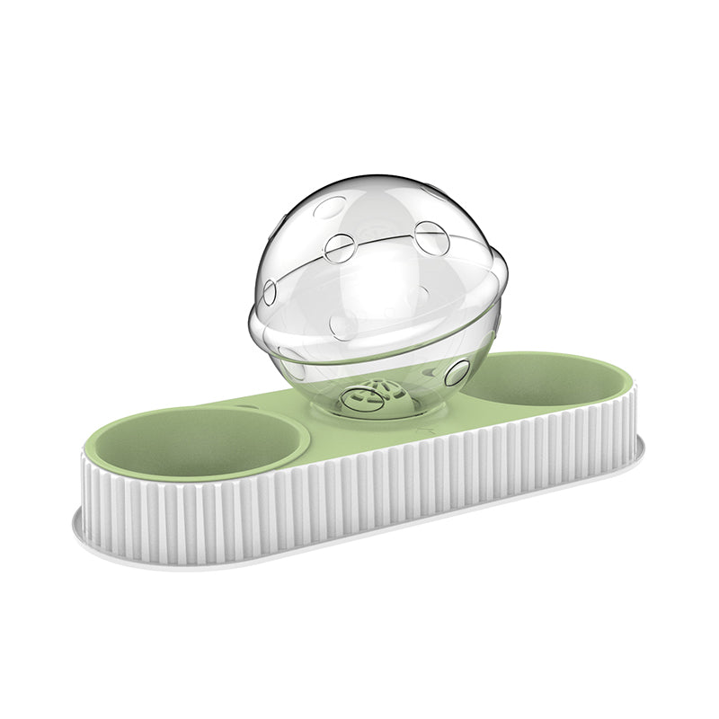 Pet Plastic Automatic Feeding Drinking Water Bowl