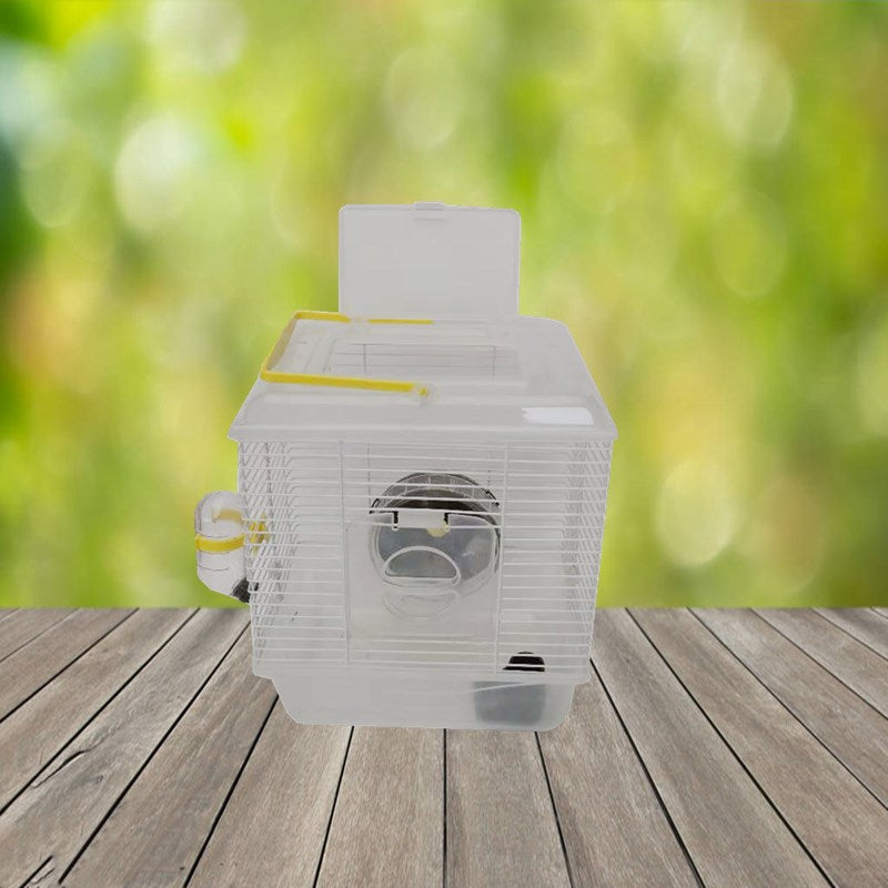 Portable Single Layer Hamster Cage Transparent Crystal Garden Villa Cage