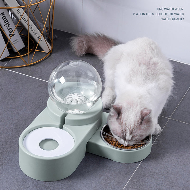 Pet Bubble Ball Automatic Fountain Feeder Drinking Bowl