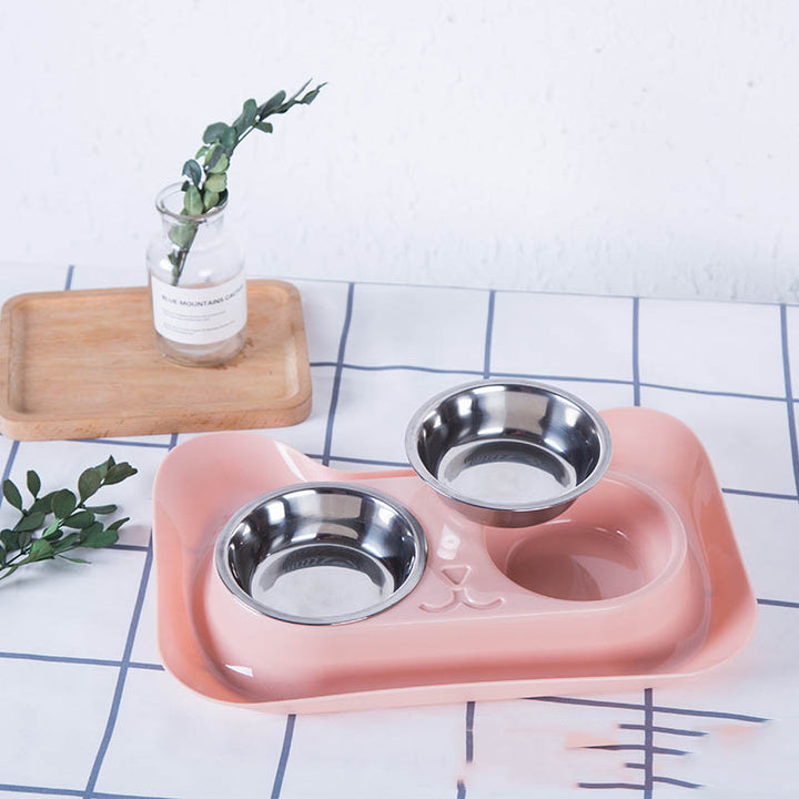 Pet Stainless Steel Drinking Water Feeding Bowl