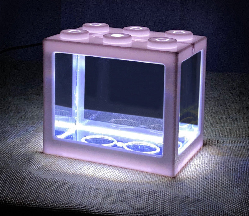 Mini Building Block Fish Tank Betta Fish Aquarium Box