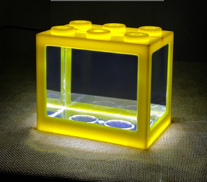 Mini Building Block Fish Tank Betta Fish Aquarium Box