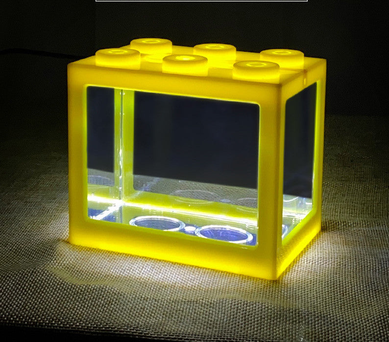Mini Building Block Fish Tank Betta Fish Aquarium Box