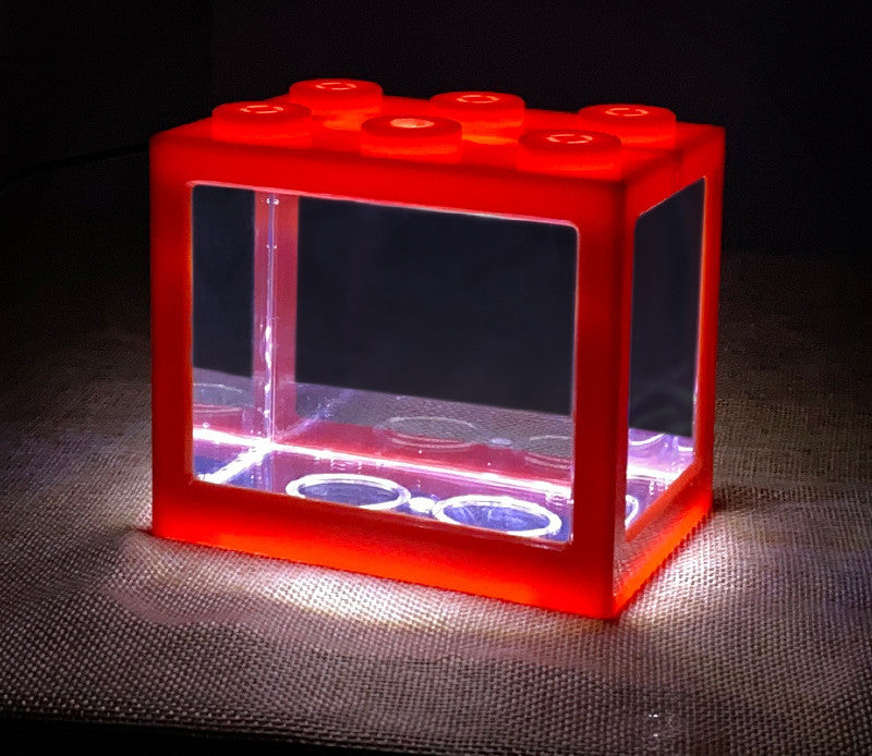 Mini Building Block Fish Tank Betta Fish Aquarium Box