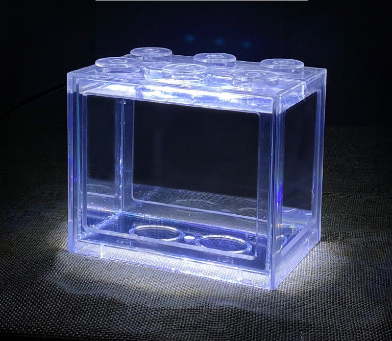 Mini Building Block Fish Tank Betta Fish Aquarium Box