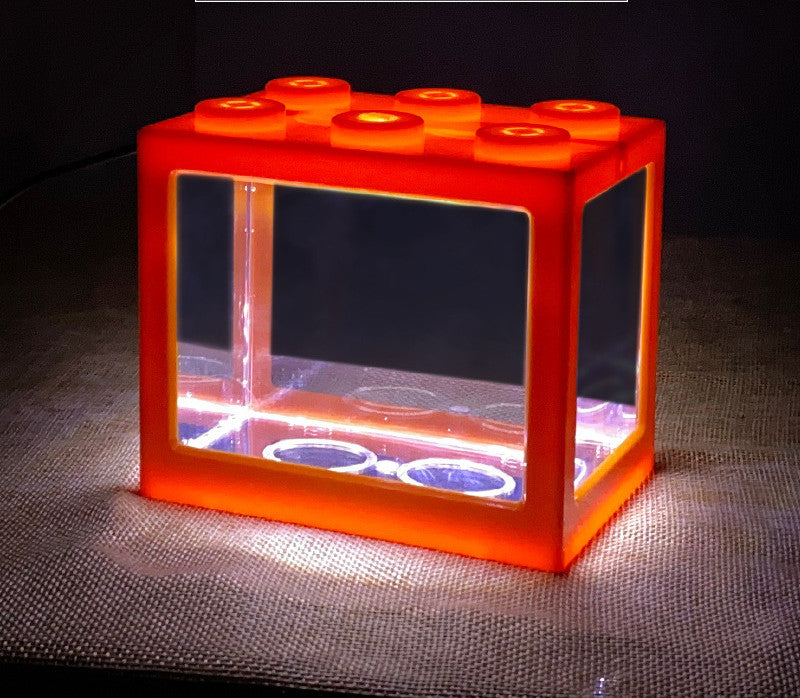 Mini Building Block Fish Tank Betta Fish Aquarium Box
