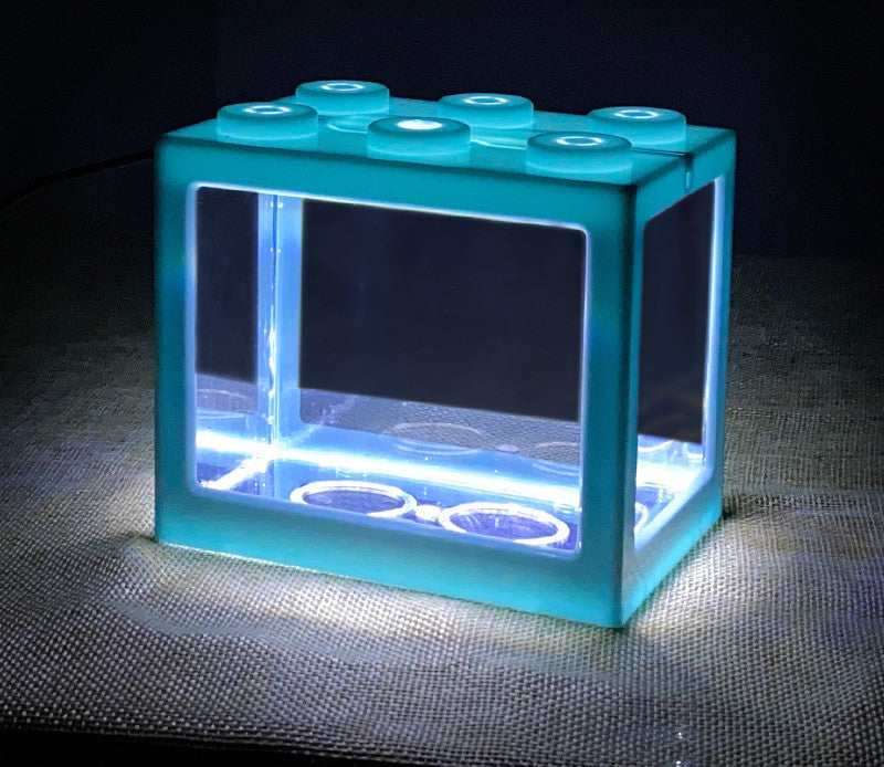 Mini Building Block Fish Tank Betta Fish Aquarium Box