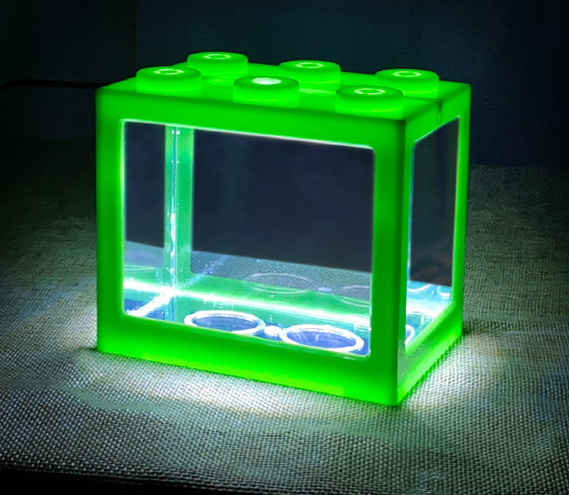 Mini Building Block Fish Tank Betta Fish Aquarium Box