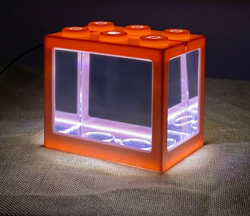 Mini Building Block Fish Tank Betta Fish Aquarium Box