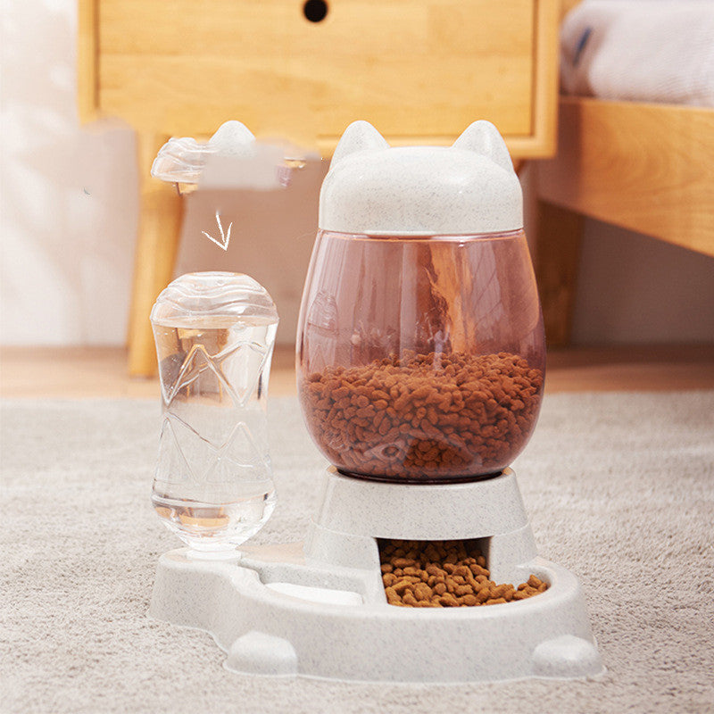 Pet Automatic Feeding Drinking Bowl