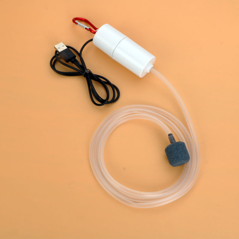 USB Aquarium Air Pump Portable Silent Oxygen Supply