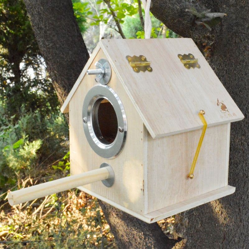 Round Cage Bird Nest Parrot Breeding Box Outdoor