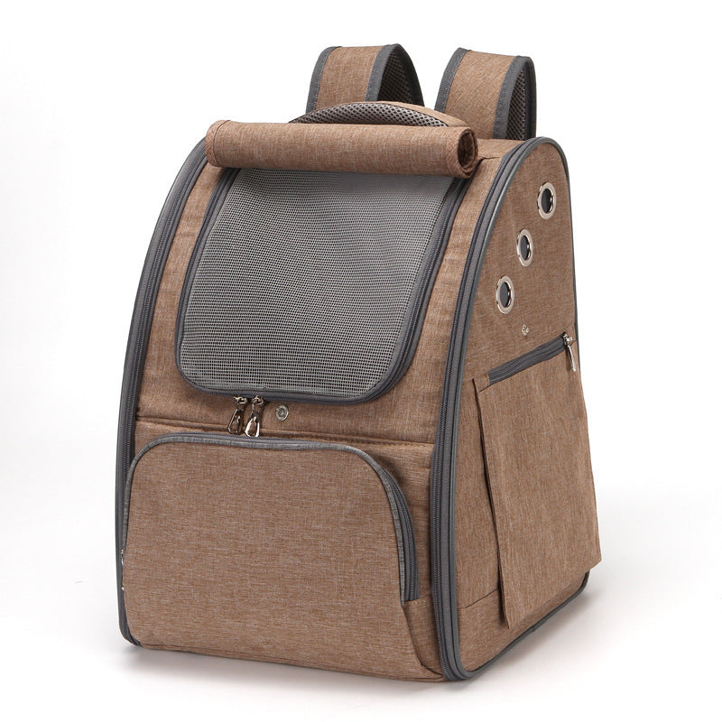 Foldable Breathable Pet Carrier Travel Backpack Bag