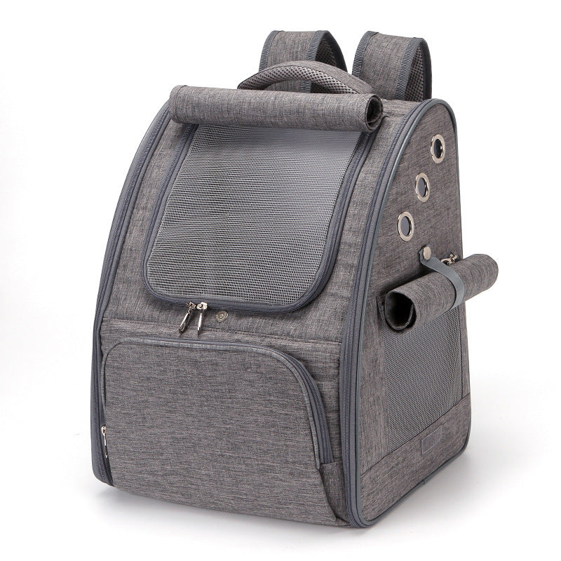 Foldable Breathable Pet Carrier Travel Backpack Bag