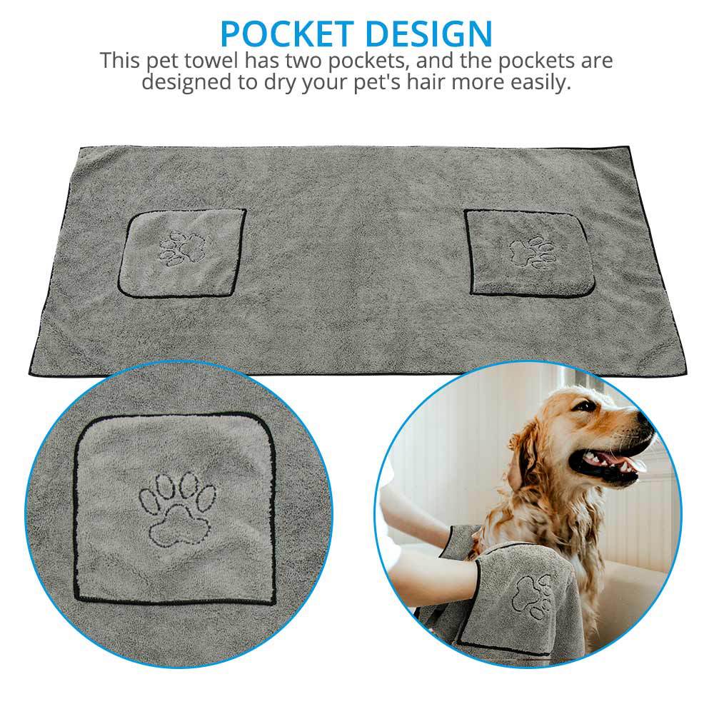 Pet Super Absorbent Large Bathrobe Towel