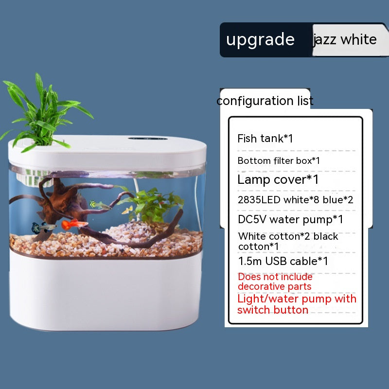 Self Circulating Desktop Mini Aquarium Eco Fish Tank