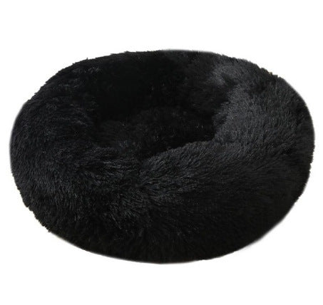 Pet Soft Thick Cotton Plush Round Bed