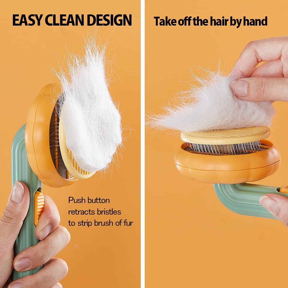 Self Cleaning Pet Slicker Brush Grooming Detangling Tool