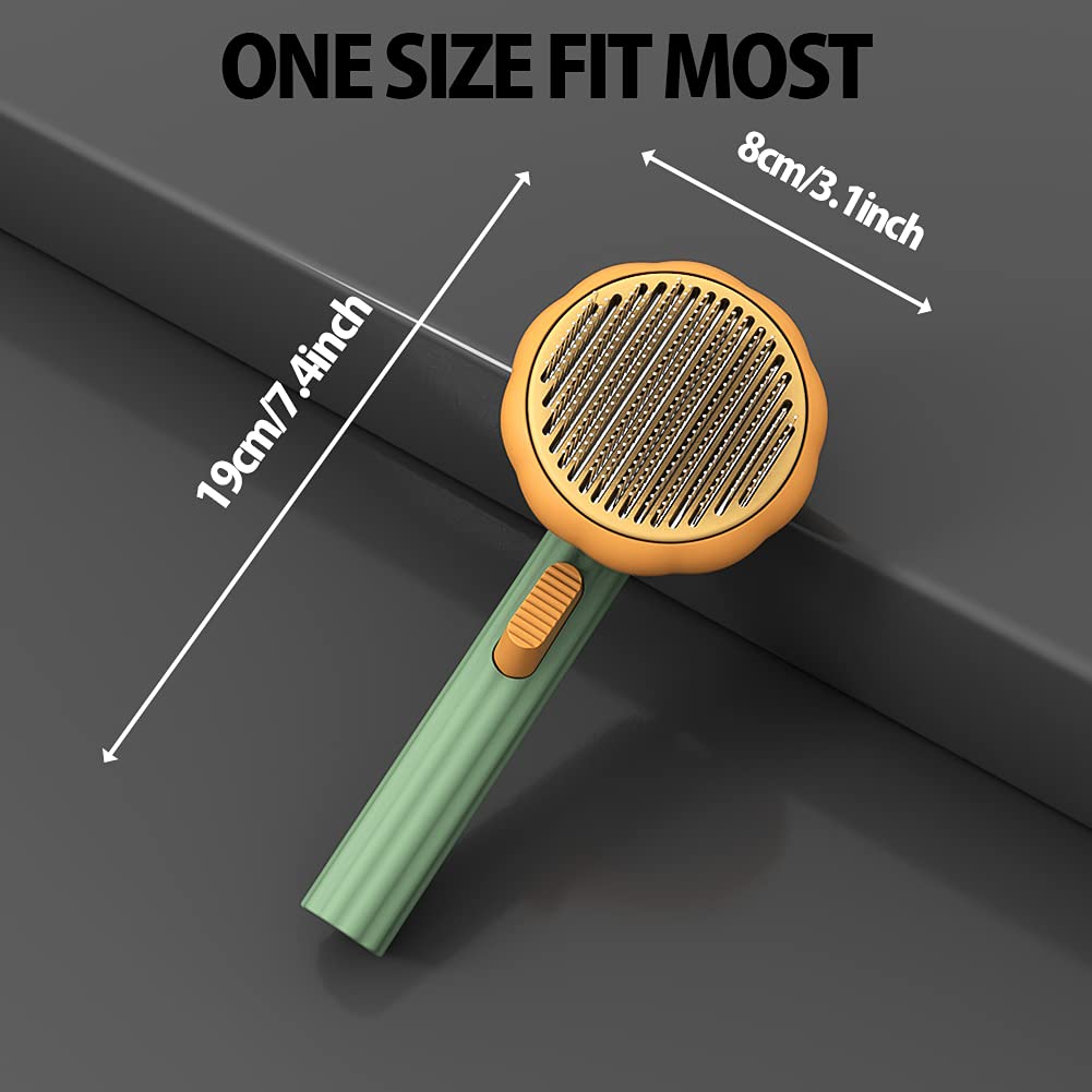 Self Cleaning Pet Slicker Brush Grooming Detangling Tool