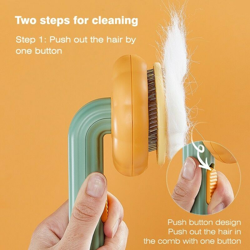 Self Cleaning Pet Slicker Brush Grooming Detangling Tool