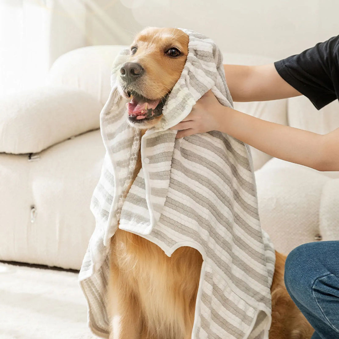 Pet Ultra Absorbent Quick Dry Thick Bathrobe Towel