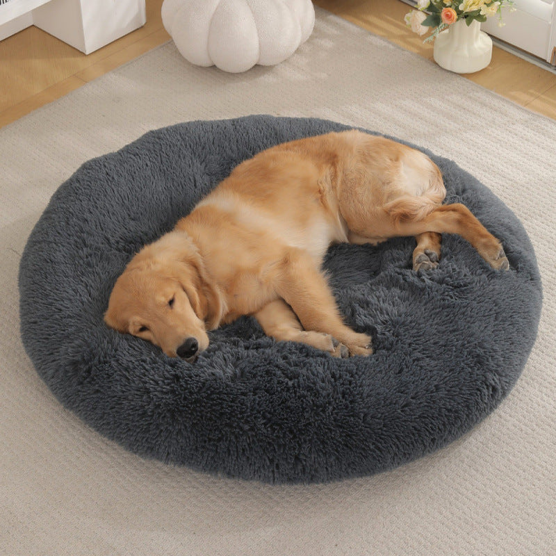 Pet Round Plush Warm Sleep Bed Mat House